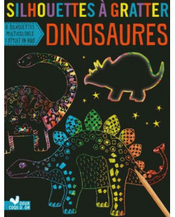 Silhouettes a gratter - dinosaures