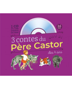 3 contes du pere castor : marlaguette - la vache orange - une histoire de singe (+ cd)