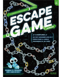 Escape game junior - 3 aventures (perdus dans la jungle - prisonniers du jeu video - qui veut assass