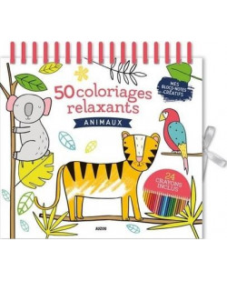 50 coloriages relaxants - animaux