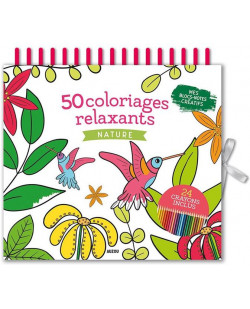 50 coloriages relaxants nature