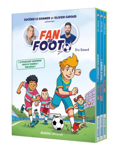 Coffret bibliotheque 1 - fan de foot - tomes 1 a 3