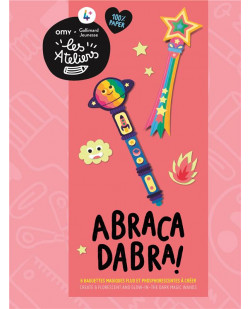 Abracadabra - 6 baguettes magiques fluo et phosphorescentes a creer