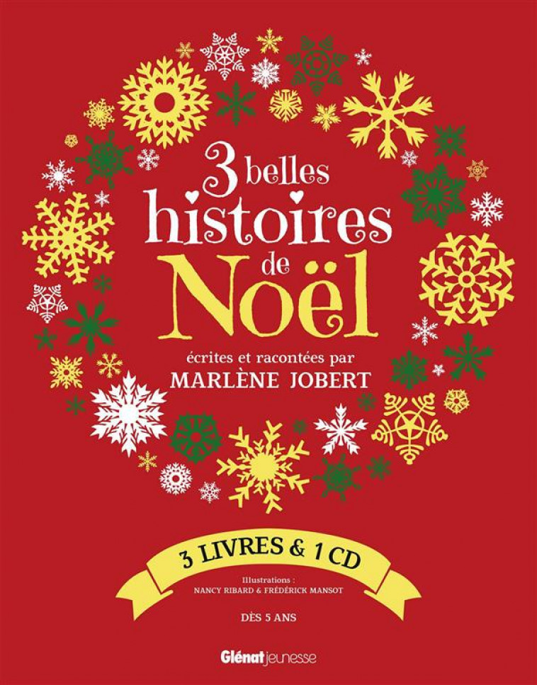 COFFRET 3 BELLES HISTOIRES DE NOEL - JOBERT MARLENE - Glénat Jeunesse