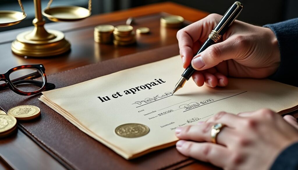 découvrez la valeur juridique et les obligations liées à la signature précédée de la mention "lu et approuvé", et comment cette formule engage les parties dans un contrat.