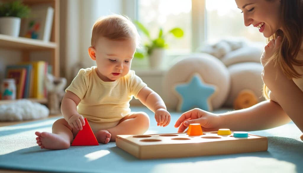 découvrez à quel âge bébé commence à mettre les formes dans les trous et apprenez des conseils pratiques pour l'aider à développer cette compétence essentielle.